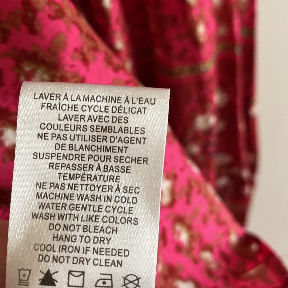 Joie • pink button down peasant top - Picture 5 of 6